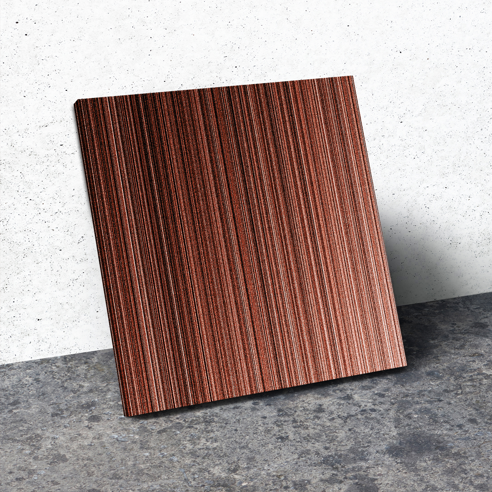 Retro Brown Red Cool Abstract Square Canvas Picture Modern Wall Art Print - Picture 2 of 7